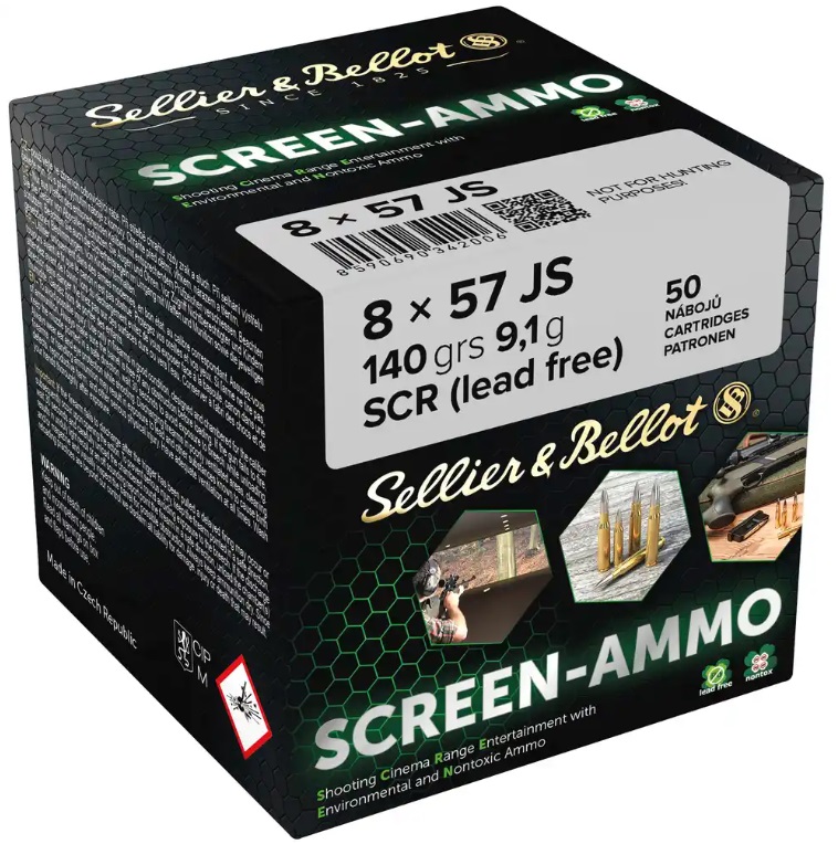 S&B 8x57 IS Screen Ammo 140grs. SCR 50 Stück bleifrei